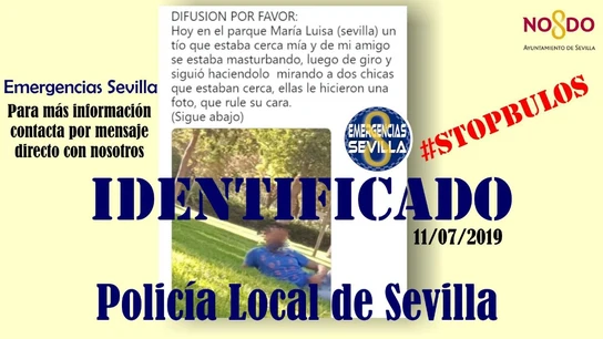 Publicación de Emergencias Sevilla del vídeo de un hombre masturbándose Publicación de Emergencias Sevilla del vídeo de un hombre masturbándose.