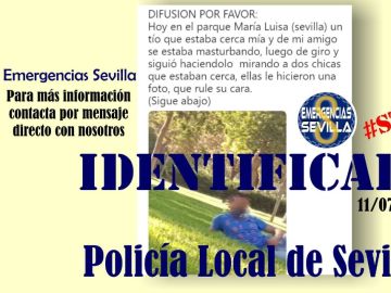 Publicación de Emergencias Sevilla del vídeo de un hombre masturbándose Publicación de Emergencias Sevilla del vídeo de un hombre masturbándose