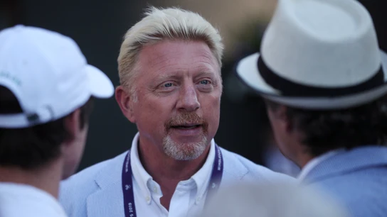 Boris Becker, en Wimbledon Boris Becker, en Wimbledon
