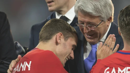 Cerezo, con Griezmann Cerezo, con Griezmann