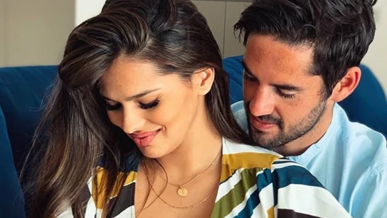 Isco Alarcón, Sara Sálamo y el pequeño Theo Isco Alarcón, Sara Sálamo y el pequeño Theo