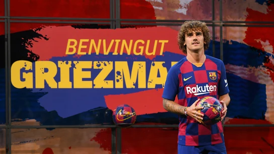 Antoine Griezmann, con la camiseta del Barcelona Antoine Griezmann, con la camiseta del Barcelona