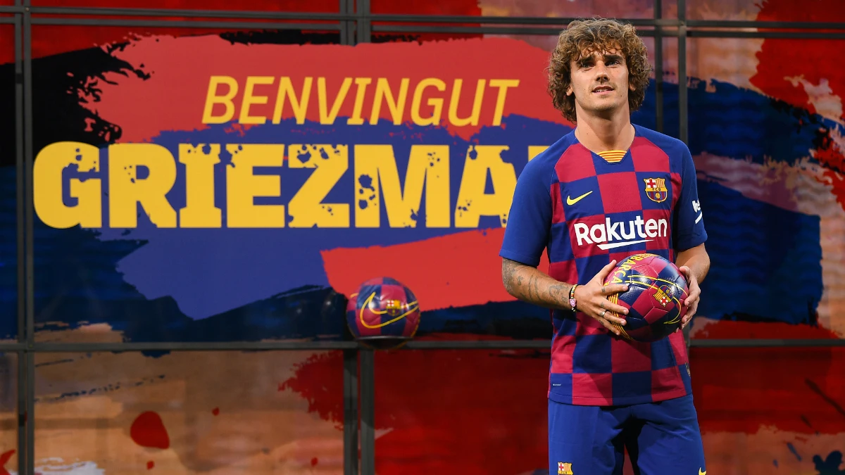 Antoine Griezmann, con la camiseta del Barcelona