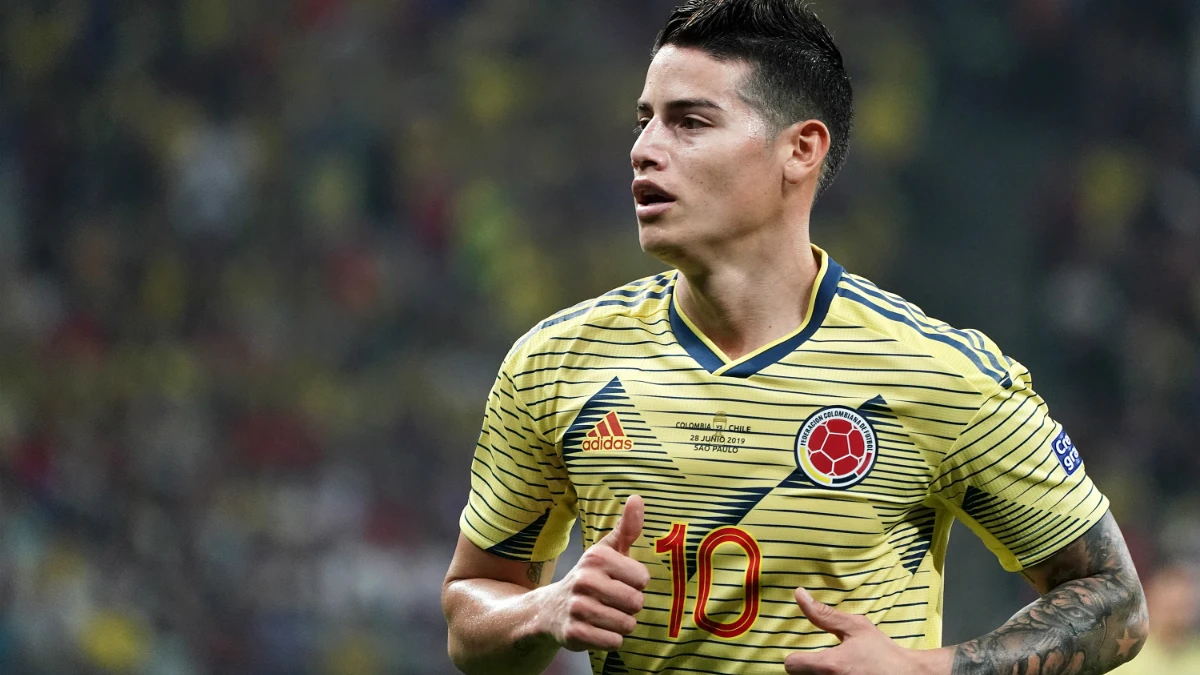 James Rodríguez, con Colombia