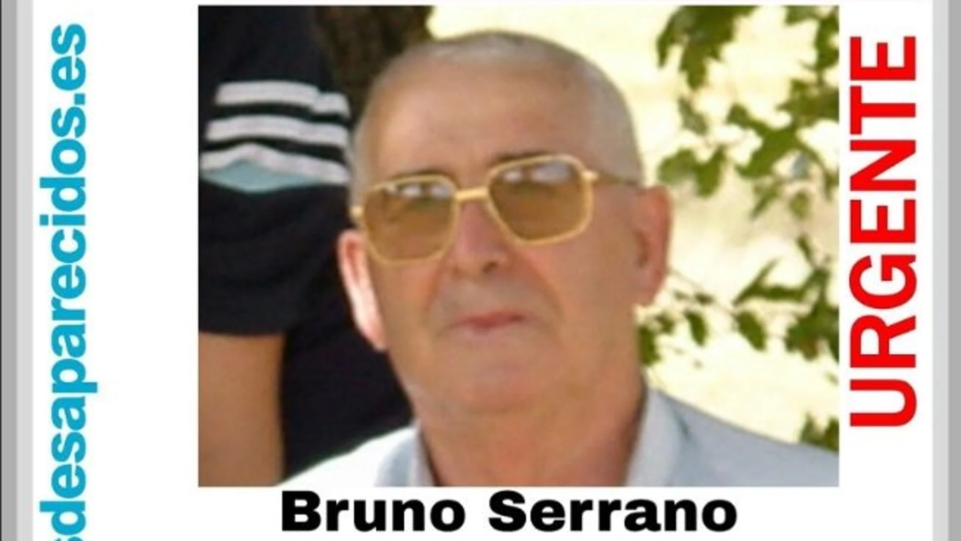Cartel desaparecido Bruno Serrano
