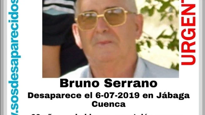 Cartel desaparecido Bruno Serrano