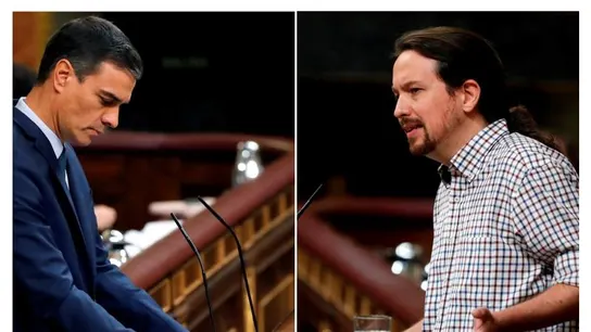 Pedro Sánchez y Pablo Iglesias en el Congreso de los Diputados Pedro Sánchez y Pablo Iglesias en el Congreso de los Diputados