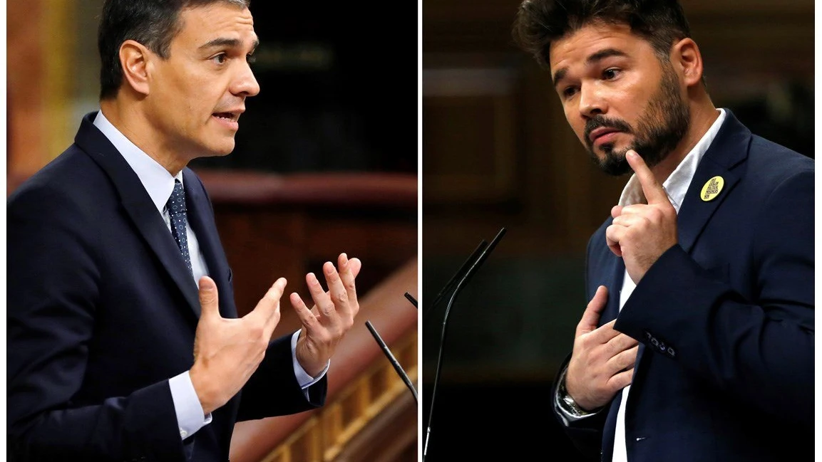 Pedro Sánchez y Gabriel Rufián