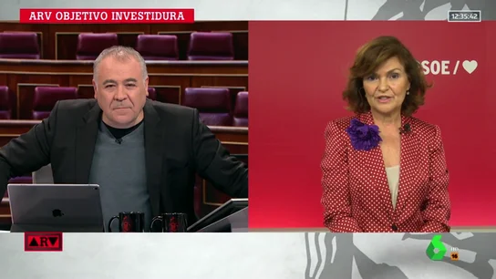 Carmen Calvo: "Podemos quería el ministerio de Trabajo, pero las políticas de Empleo son el eje del PSOE" Carmen Calvo: "Podemos quería el ministerio de Trabajo, pero las políticas de Empleo son el eje del PSOE"