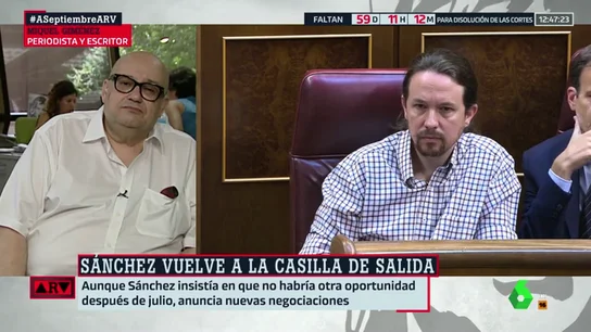 Miquel Giménez, tras la investidura fallida: "La tomadura de pelo de Pedro Sánchez a Pablo Iglesias ha sido colosal" Miquel Giménez, tras la investidura fallida: "La tomadura de pelo de Pedro Sánchez a Pablo Iglesias ha sido colosal"