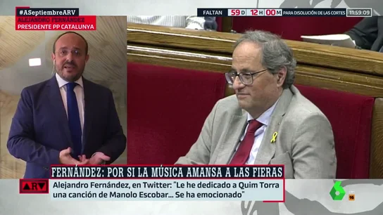 Alejandro Fernández y Quim Torra Alejandro Fernández y Quim Torra
