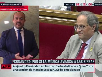 Alejandro Fernández y Quim Torra Alejandro Fernández y Quim Torra