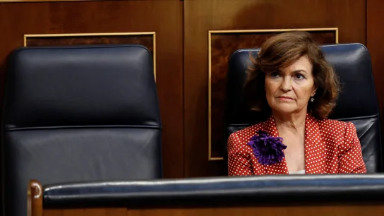 La vicepresidenta del Gobierno en funciones, Carmen Calvo La vicepresidenta del Gobierno en funciones, Carmen Calvo