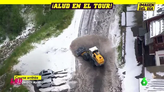 Una granizada obliga a parar la etapa 19 del Tour de Francia: Bernal gana y arrebata el amarillo a Alaphilippe Una granizada obliga a parar la etapa 19 del Tour de Francia: Bernal gana y arrebata el amarillo a Alaphilippe