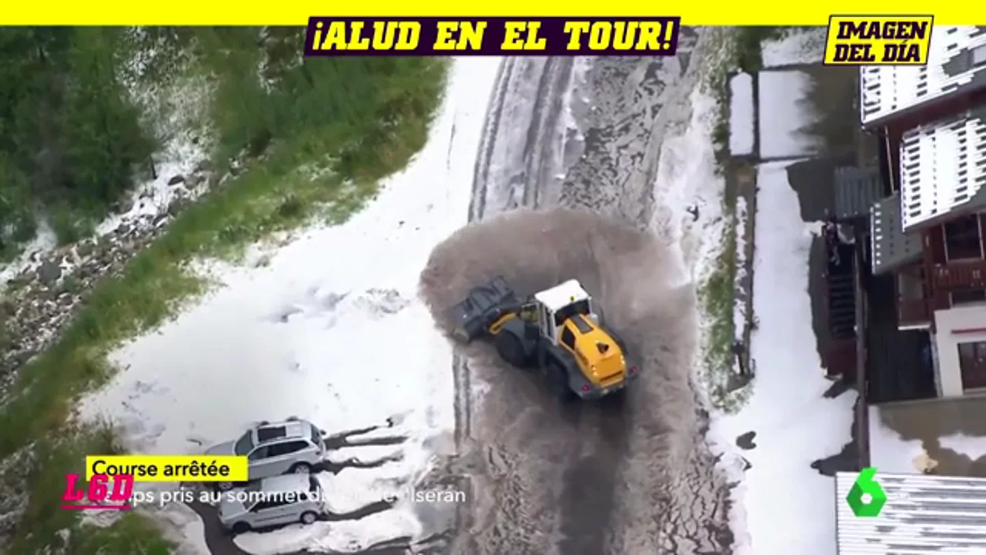 Una granizada obliga a parar la etapa 19 del Tour de Francia: Bernal gana y arrebata el amarillo a Alaphilippe Una granizada obliga a parar la etapa 19 del Tour de Francia: Bernal gana y arrebata el amarillo a Alaphilippe