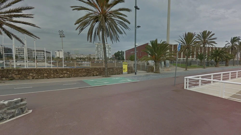 Parque deportivo de la Mar Bella Parque deportivo de la Mar Bella.