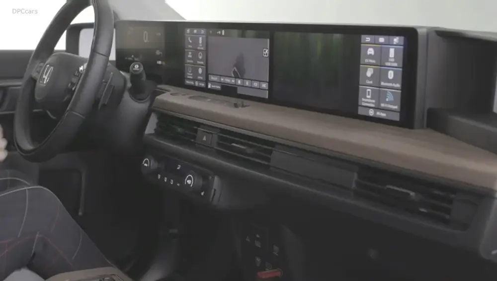 Honda E interior pantallas