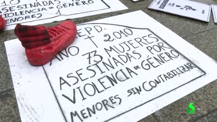 Manifestación contra la violencia de género.