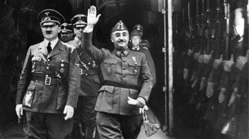 Encuentro de Adolfo Hitler con el general Francisco Franco en 1940
