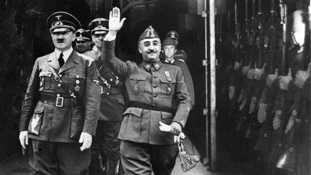 Encuentro de Adolfo Hitler con el general Francisco Franco en 1940