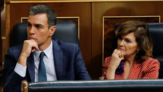 Pedro Sánchez y Carmen Calvo Pedro Sánchez y Carmen Calvo