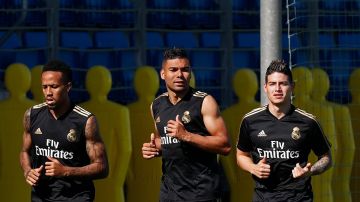 James Rodríguez ya entrena con el Real Madrid