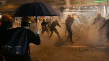Manifestación prohibida en Hong Kong