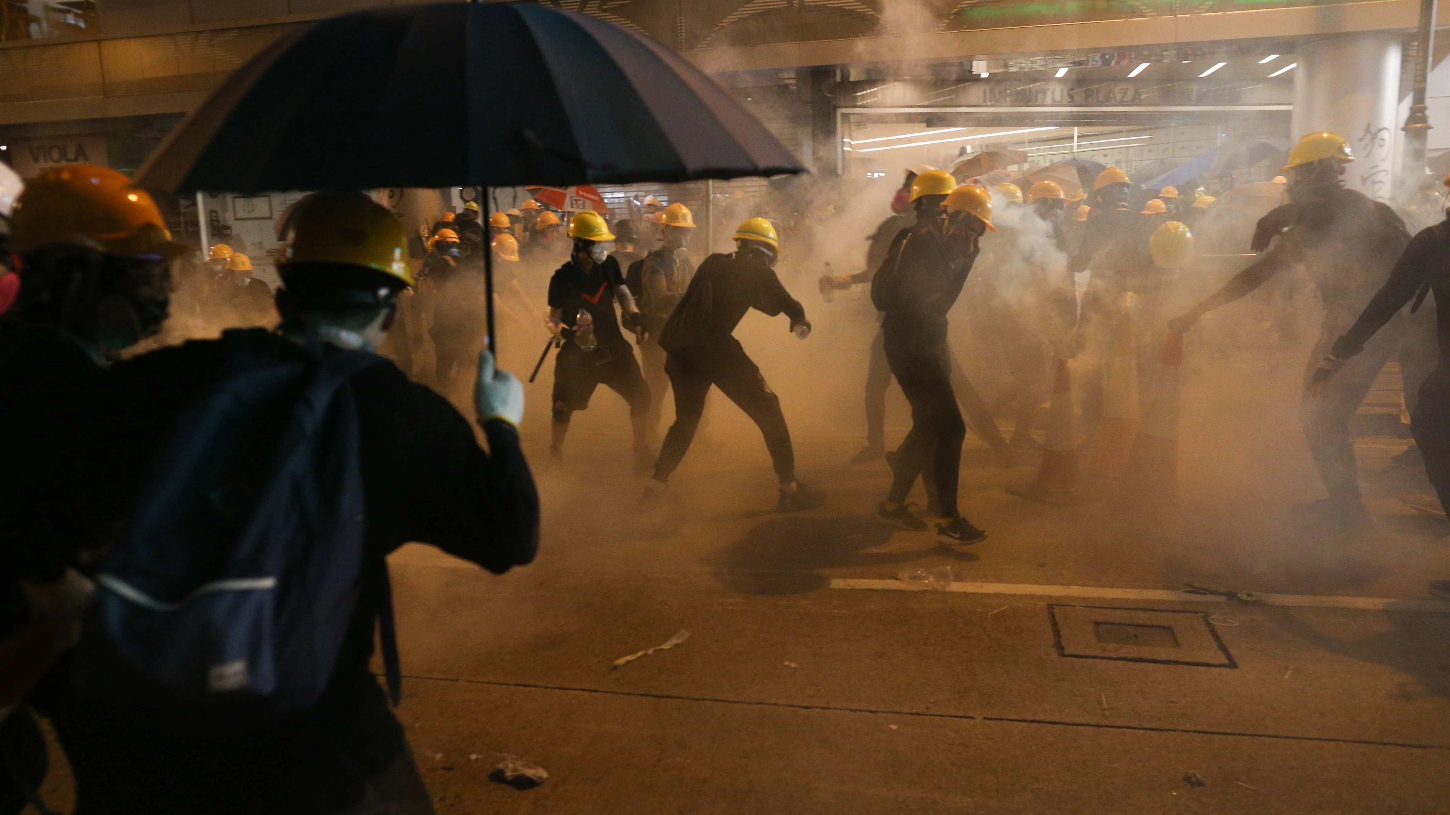 Manifestación prohibida en Hong Kong