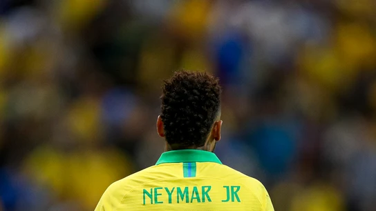 Neymar, durante un partido de Brasil Neymar, durante un partido de Brasil