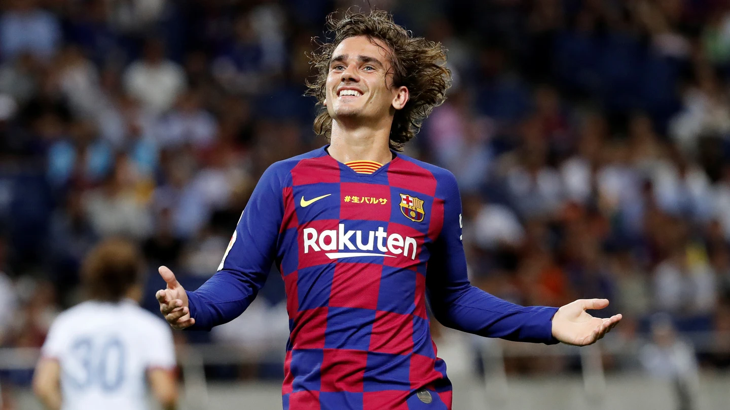 Griezmann, durante un partido con el Barcelona Griezmann, durante un partido con el Barcelona