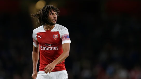Mohamed Elneny, disputando un partido con el Arsenal Mohamed Elneny, disputando un partido con el Arsenal