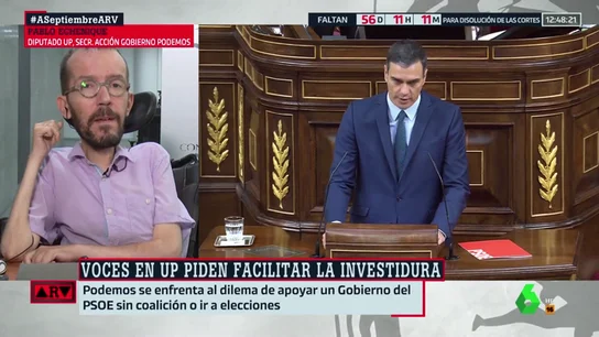 Echenique rechaza la petición de Anticapitalistas para que apoyen un Gobierno en solitario: "Eso ya lo probamos y fracasó Echenique rechaza la petición de Anticapitalistas para que apoyen un Gobierno en solitario: "Eso ya lo probamos y fracasó