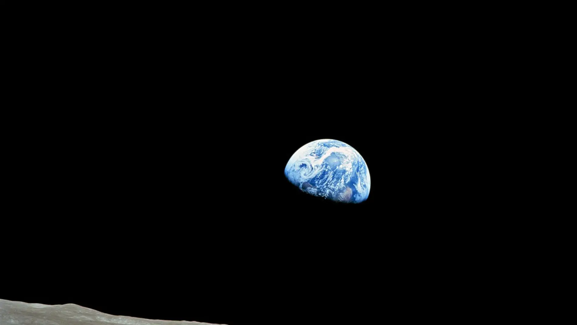 Imagen de la Tierra vista desde la Luna