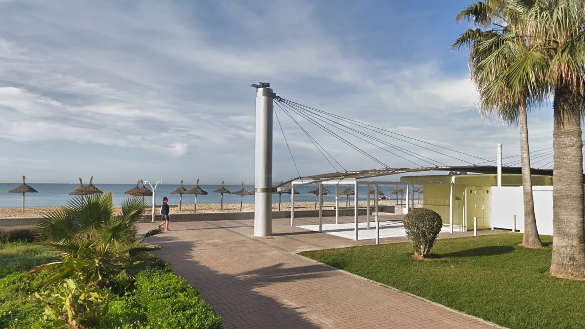 Playa de Palma donde tuvo lugar la agresión grupal al menor