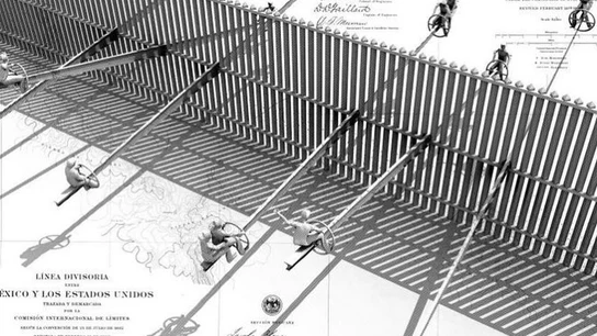 Un plano del proyecto creado por Ronald Rael. Un plano del proyecto creado por Ronald Rael.