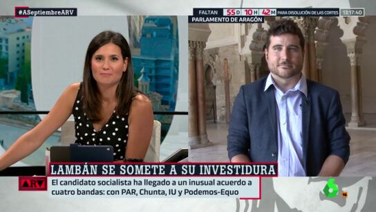 Nacho Escart&iacute;n (Podemos Arag&oacute;n): "Aqu&iacute; llegamos a un acuerdo porque pensamos en el inter&eacute;s com&uacute;n y el amor por Arag&oacute;n"