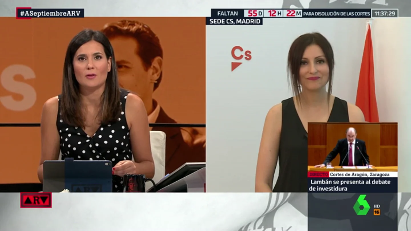 Lorena Roldán (Cs) rechaza formar un Gobierno en coalición con el PP: "Nosotros queremos hacer oposición" Lorena Roldán (Cs) rechaza formar un Gobierno en coalición con el PP: "Nosotros queremos hacer oposición"