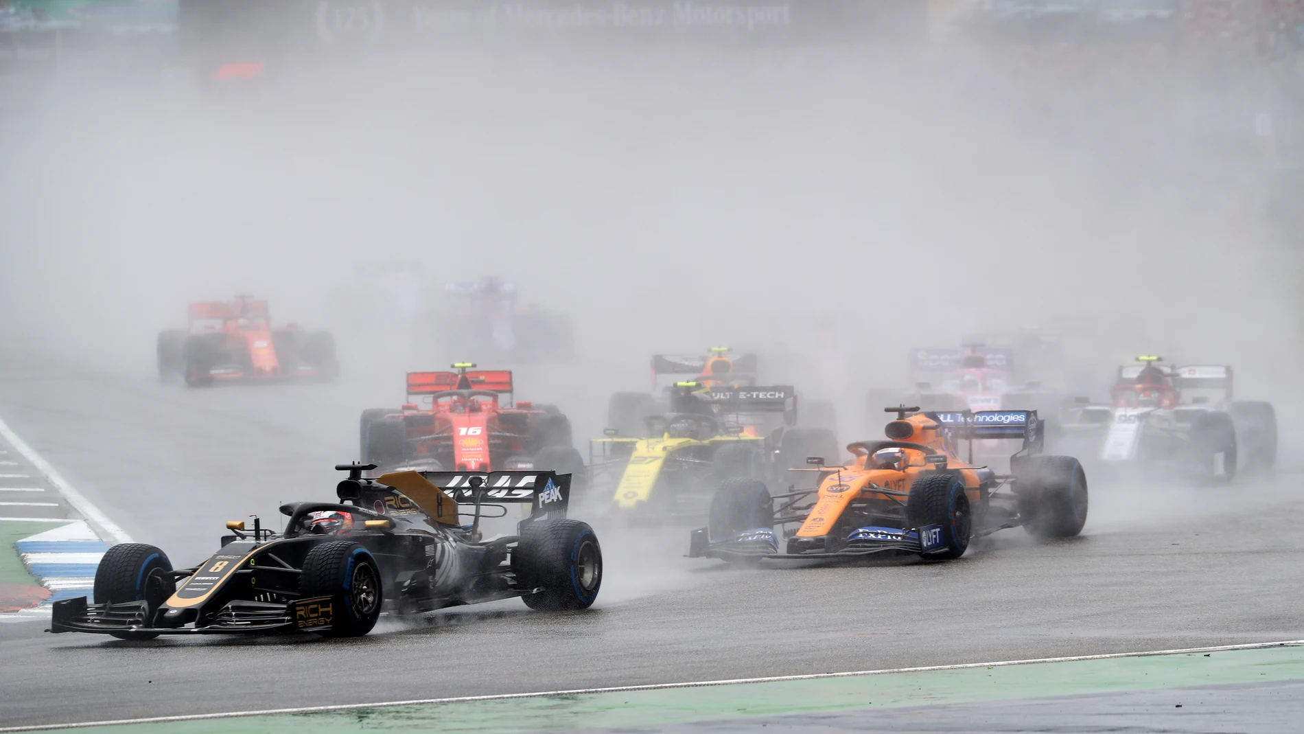 Momento de la carrera del GP de Alemania