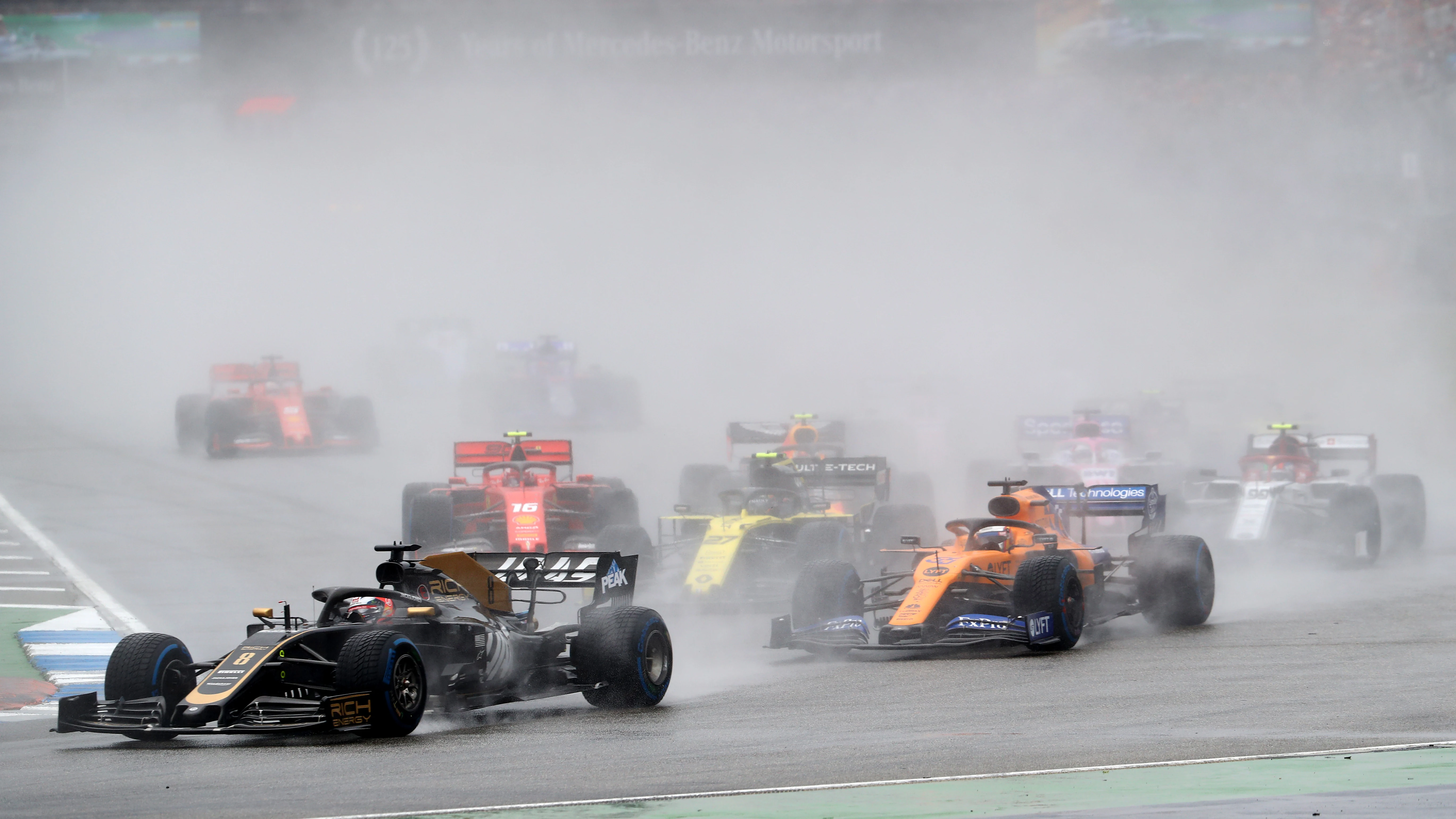 Momento de la carrera del GP de Alemania