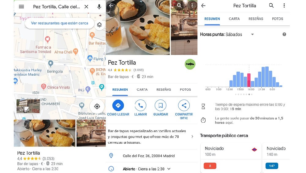 Afluencia a un restaurante madrileño