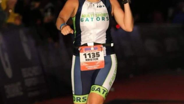 Oswald, durante un triatlón