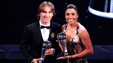 Modric y Marta, ganadores del premio The Best en 2018