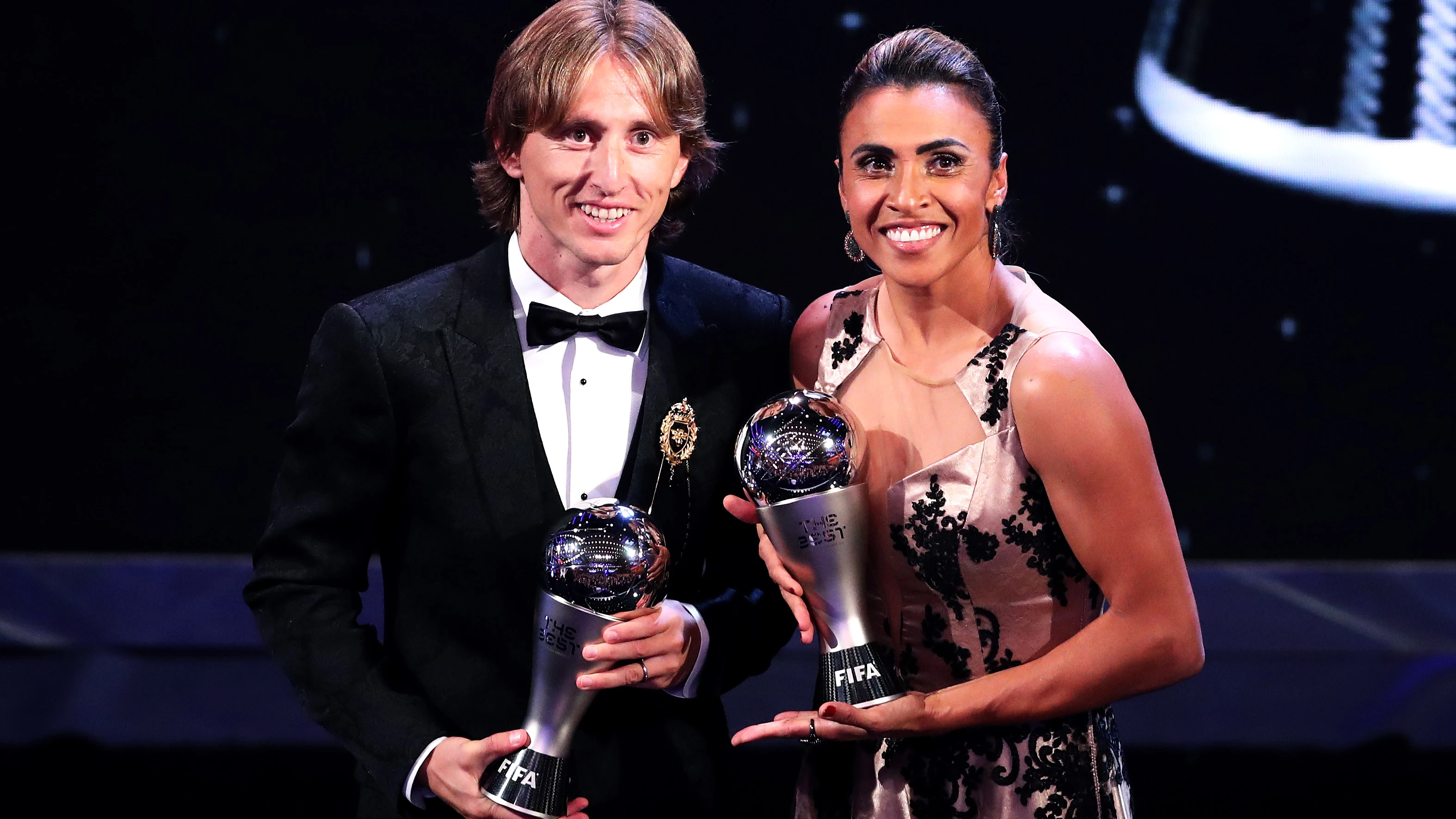 Modric y Marta, ganadores del premio The Best en 2018