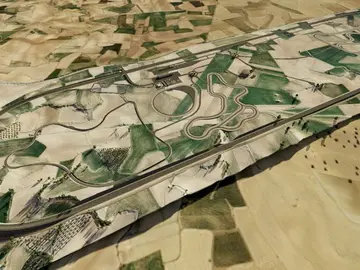 Proyección del circuito oval de Toledo Proyección del circuito oval de Toledo