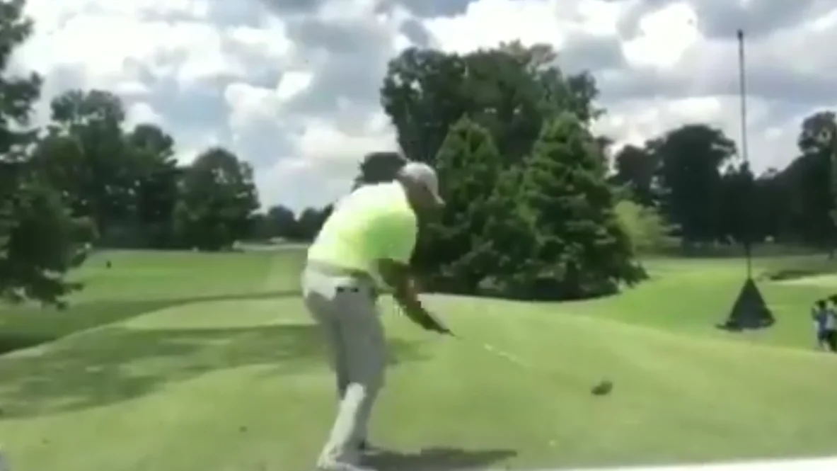 Sergio García, enfadado durante el torneo de Memphis