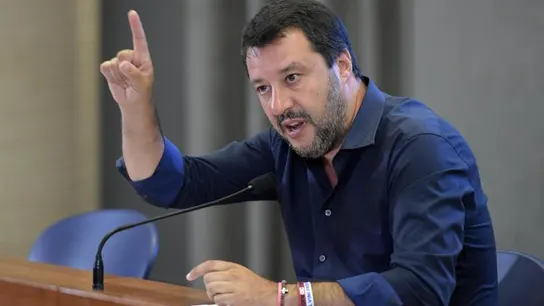 El ministro del Interior italiano, Matteo Salvini El ministro del Interior italiano, Matteo Salvini