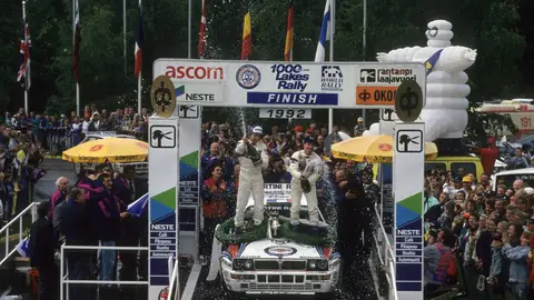 Podio Rally Finlandia 1992 Podio Rally Finlandia 1992
