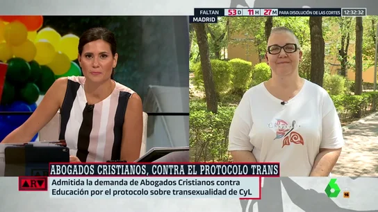 El mensaje de Saida García (Asociación Chysallis) a Abogados Cristianos: "Por mucho que se empeñen, las personas trans seguirán existiendo" El mensaje de Saida García (Asociación Chysallis) a Abogados Cristianos: "Por mucho que se empeñen, las personas trans seguirán existiendo"