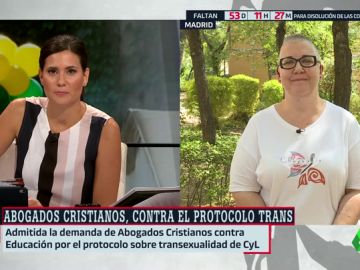 El mensaje de Saida García (Asociación Chysallis) a Abogados Cristianos: "Por mucho que se empeñen, las personas trans seguirán existiendo" El mensaje de Saida García (Asociación Chysallis) a Abogados Cristianos: "Por mucho que se empeñen, las personas trans seguirán existiendo"