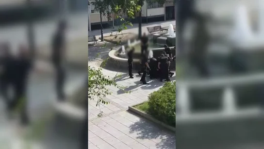 La detención de un hombre que golpeó a dos agentes La detención de un hombre que golpeó a dos agentes